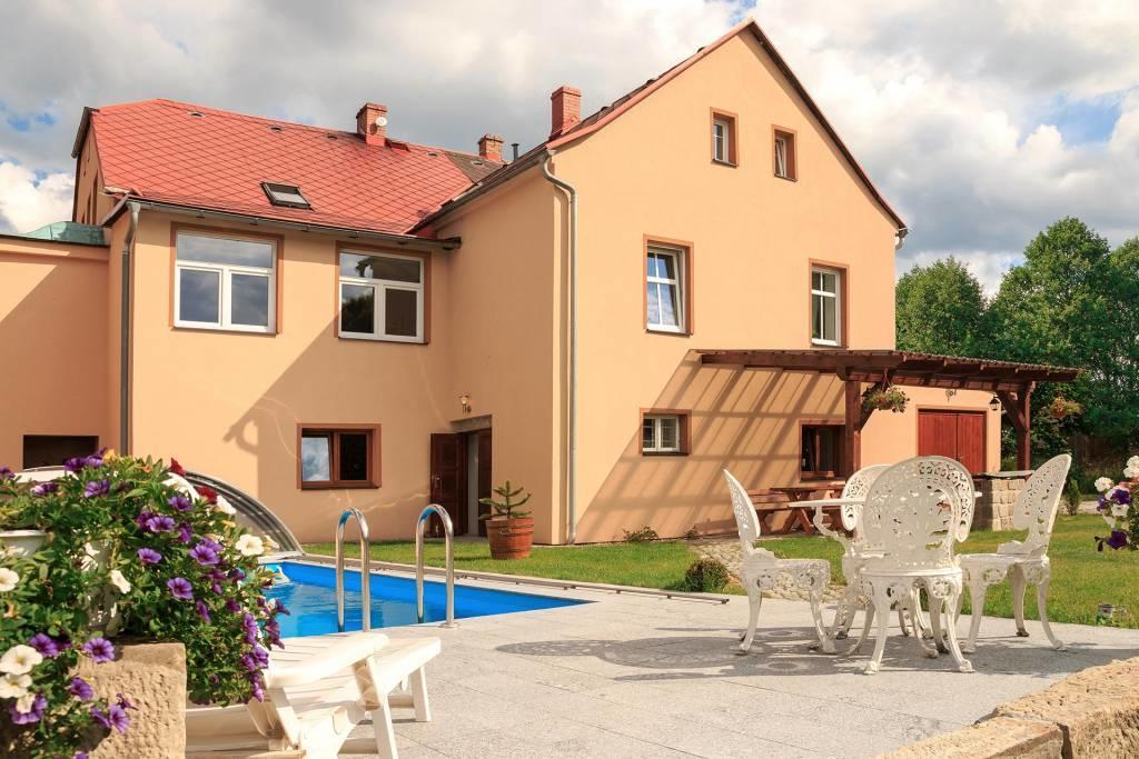 Domek U Rybnicku Krasna Lipa Exterior photo
